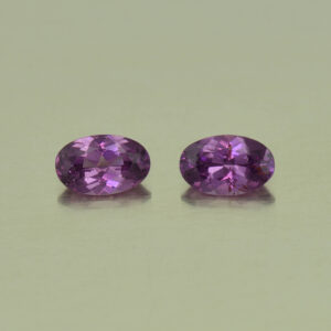 PurpleGarnet oval pair 5.5x3.5mm 0.75cts N pl505