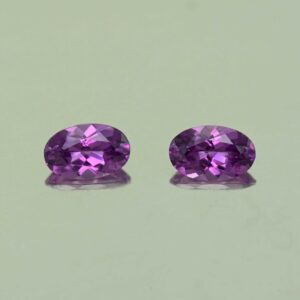 PurpleGarnet oval pair 5.5x3.5mm 0.76cts N pl723