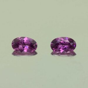 PurpleGarnet oval pair 5.5x3.5mm 0.76cts N pl725