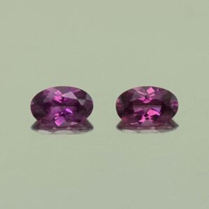 PurpleGarnet oval pair 5.5x3.5mm 0.78cts N pl731