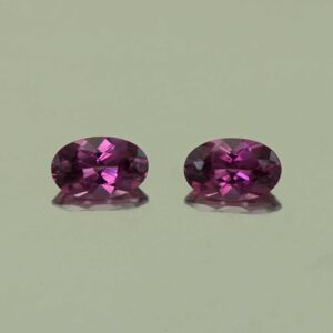 PurpleGarnet oval pair 5.5x3.5mm 0.79cts N pl734