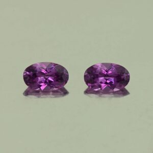 PurpleGarnet oval pair 5.5x3.5mm 0.80cts N pl722