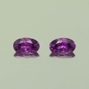 PurpleGarnet oval pair 5.5x3.5mm 0.80cts N pl728