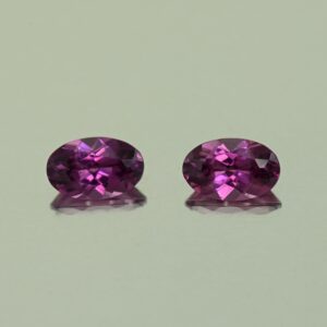 PurpleGarnet oval pair 5.5x3.5mm 0.81cts N pl729