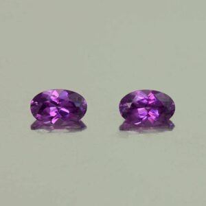 PurpleGarnet oval pair 5.5x3.5mm 0.82cts N pl726