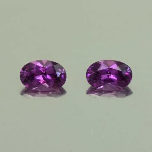 PurpleGarnet oval pair 5.7x3.8mm 0.98cts N pl735