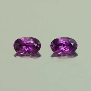 PurpleGarnet oval pair 5.8x3.8mm 0.99cts N pl736