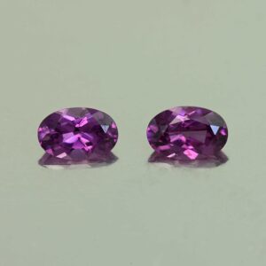 PurpleGarnet oval pair 6.0x4.0mm 0.94cts N pl745