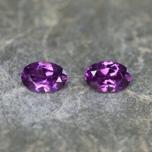 PurpleGarnet oval pair 6.0x4.0mm 1.04cts pl509