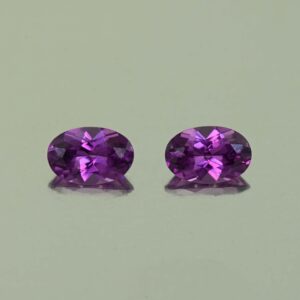 PurpleGarnet oval pair 6.0x4.0mm 1.05cts N pl738