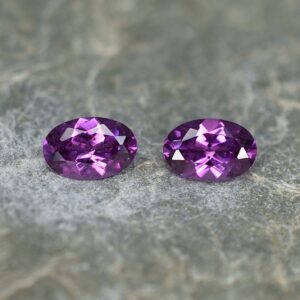 PurpleGarnet oval pair 6.0x4.0mm 1.05cts pl510