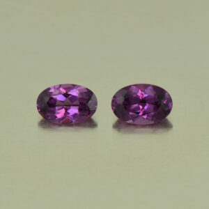 PurpleGarnet oval pair 6.0x4.0mm 1.08cts N pl512