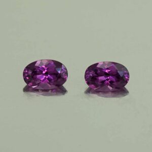 PurpleGarnet oval pair 6.0x4.0mm 1.17cts N pl744