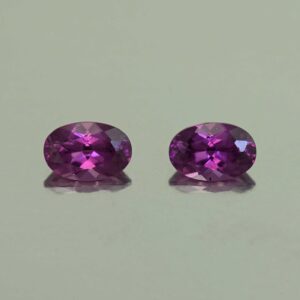 PurpleGarnet oval pair 6.0x4.0mm 1.17cts N pl746
