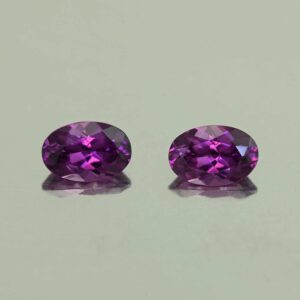 PurpleGarnet oval pair 6.0x4.0mm 1.18cts N pl747