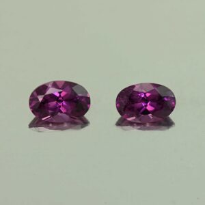 PurpleGarnet oval pair 6.0x4.0mm 1.20cts N pl754