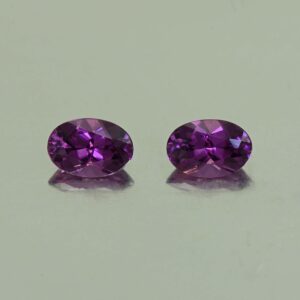 PurpleGarnet oval pair 6.1x4.1mm 1.23cts N pl756