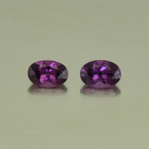PurpleGarnet oval pair 6.2x4.2mm 1.26cts N pl517