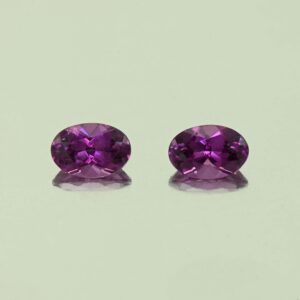 PurpleGarnet oval pair 6.3x4.3mm 1.34cts N pl757