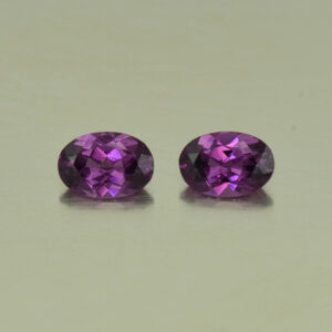 PurpleGarnet oval pair 6.5x4.5mm 1.35cts N pl519
