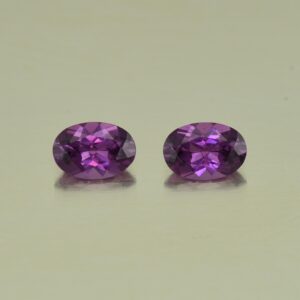 PurpleGarnet oval pair 6.5x4.5mm 1.37cts N pl520