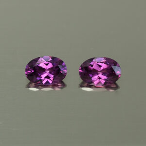 PurpleGarnet oval pair 6.5x4.5mm 1.38cts N pl522