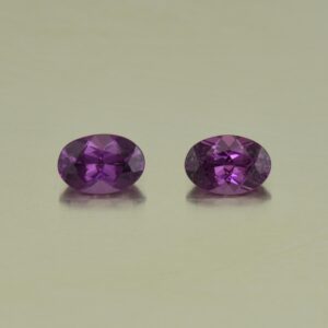 PurpleGarnet oval pair 6.5x4.5mm 1.40cts N pl607