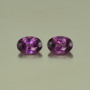 PurpleGarnet oval pair 6.5x4.5mm 1.42cts N pl523