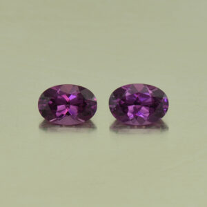 PurpleGarnet oval pair 6.5x4.5mm 1.43cts N pl525