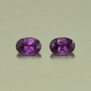 PurpleGarnet oval pair 6.5x4.5mm 1.46cts N pl526