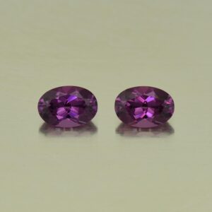 PurpleGarnet oval pair 6.5x4.5mm 1.53cts N pl528