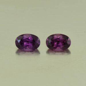 PurpleGarnet oval pair 6.5x4.5mm 1.56cts N pl529