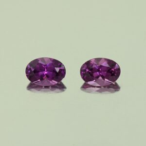 PurpleGarnet oval pair 6.5x4.5mm 1.64cts N pl758