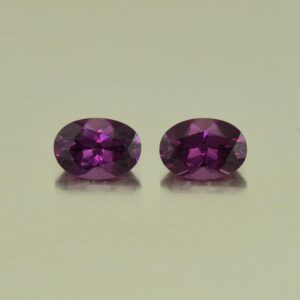 PurpleGarnet oval pair 6.8x4.8mm 1.84cts N pl581