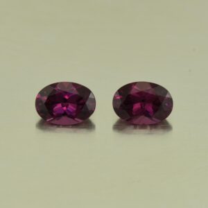 PurpleGarnet oval pair 6.9x4.9mm 1.92cts N pl532