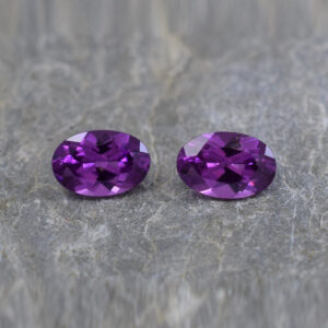 PurpleGarnet oval pair 6x4mm 1.03cts N pl507 crop SOLD