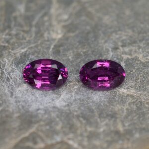 PurpleGarnet oval pair 7.8x5.4mm 2.63cts pl452
