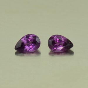 PurpleGarnet pear pair 6.4x4.4mm 1.23cts N pl546 SOLD