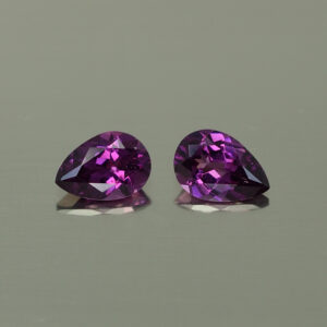 PurpleGarnet pear pair 7.0x4.8mm 1.44cts N pl549 SOLD
