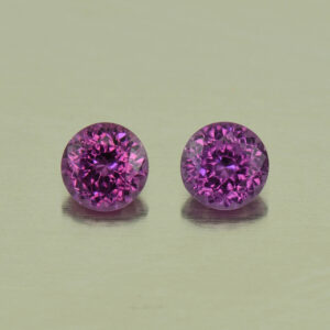 PurpleGarnet round pair 4.0mm 0.66cts N pl650 SOLD