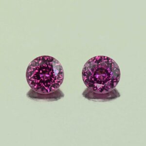 PurpleGarnet round pair 4.0mm 0.66cts N pl764