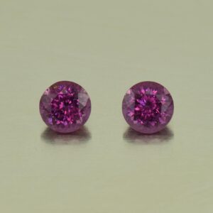 PurpleGarnet round pair 4.0mm 0.72cts N pl611 SOLD