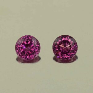 PurpleGarnet round pair 4.5mm 0.82cts N pl973