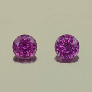 PurpleGarnet round pair 4.5mm 0.94cts N pl978 SOLD