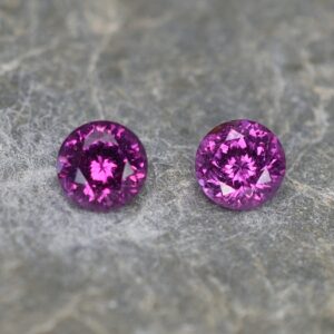 PurpleGarnet round pair 5.0mm 1.24cts pl646 SOLD
