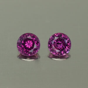 PurpleGarnet round pair 5.0mm 1.30cts N pl633 SOLD