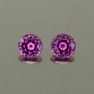 PurpleGarnet round pair 5.1mm 1.35cts N pl651 SOLD