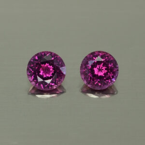 PurpleGarnet round pair 5.7mm 1.87cts N pl654 SOLD