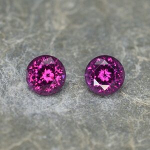 PurpleGarnet round pair 5.7mm 1.99cts pl630 SOLD
