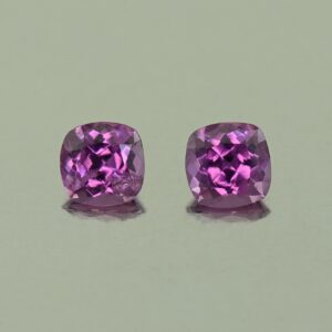 PurpleGarnet sq cush pair 3.5mm 0.44cts N pl707